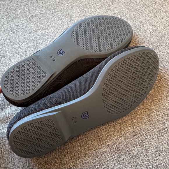 NWOT Rothy’s The Ballet Flat Black Knit Bow Flats Shoes - Picture 6 of 9